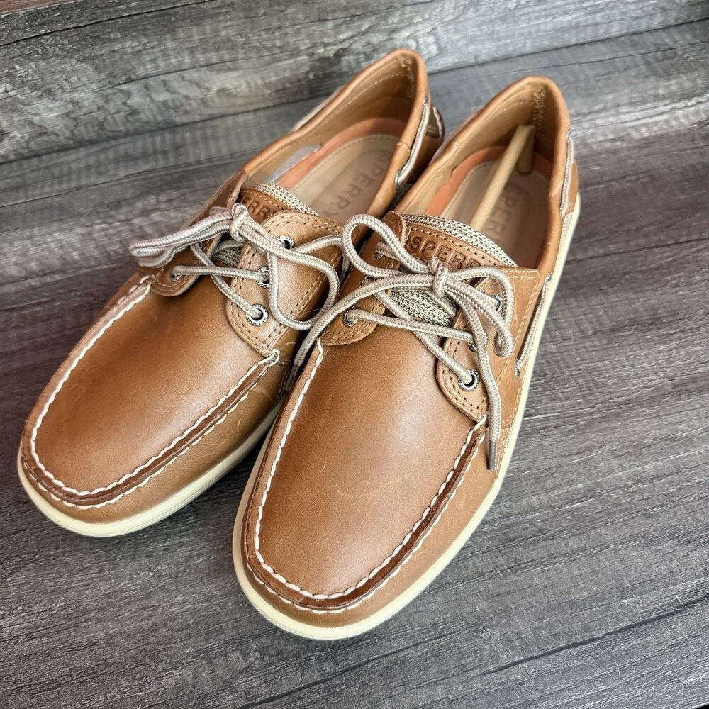 Sperry Billfish Men's Shoes 9.5 W Brown/Tan Boat Lace-Up Casual Loafer